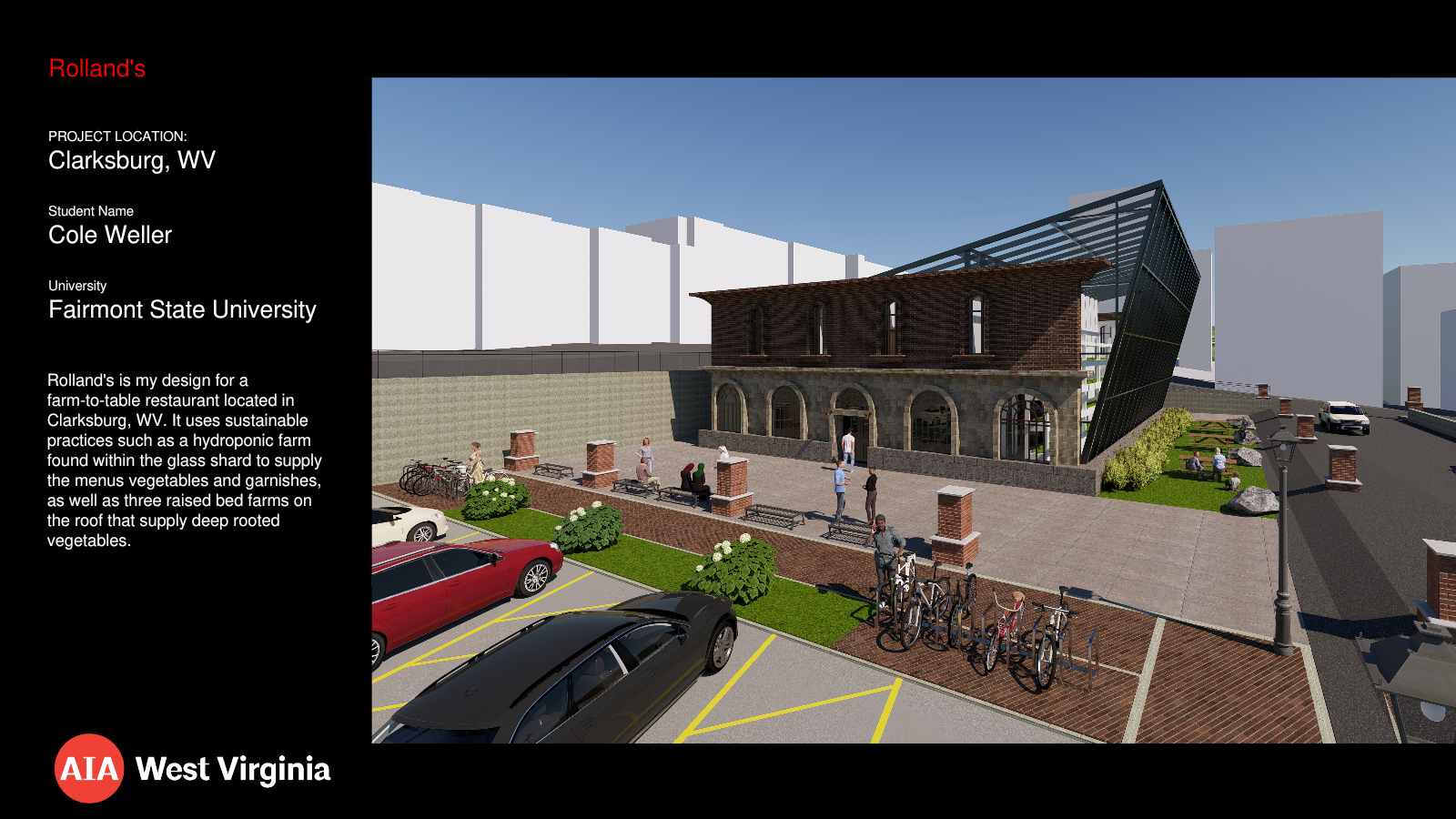 Rolland's, architecture student work by Cole Weller