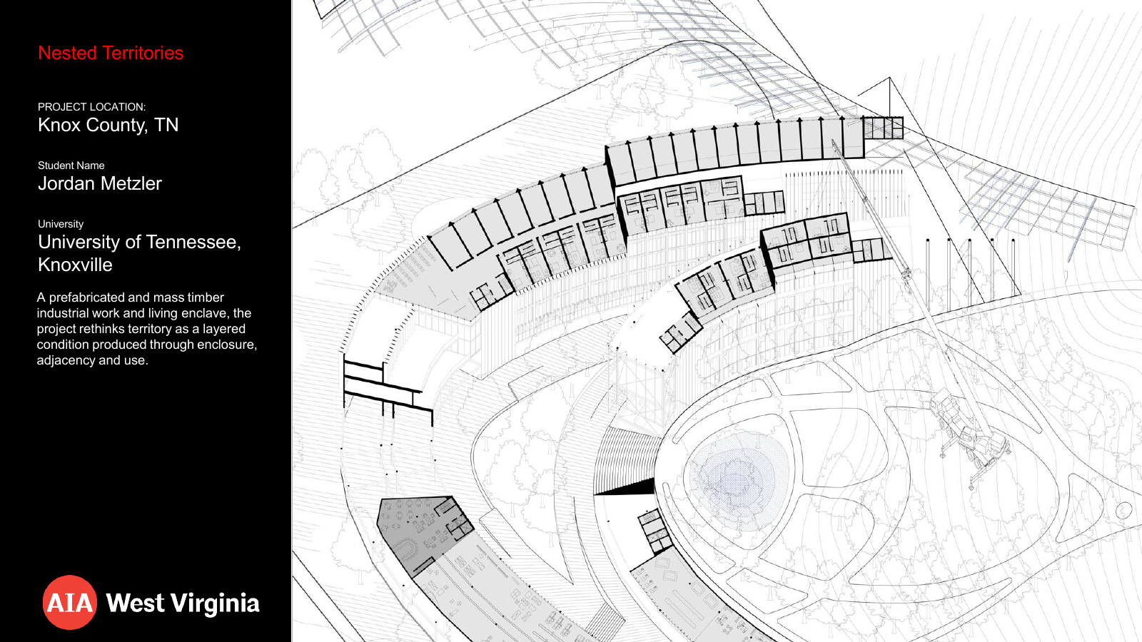 Nested Territories, architecture student work by Jordan Metzler